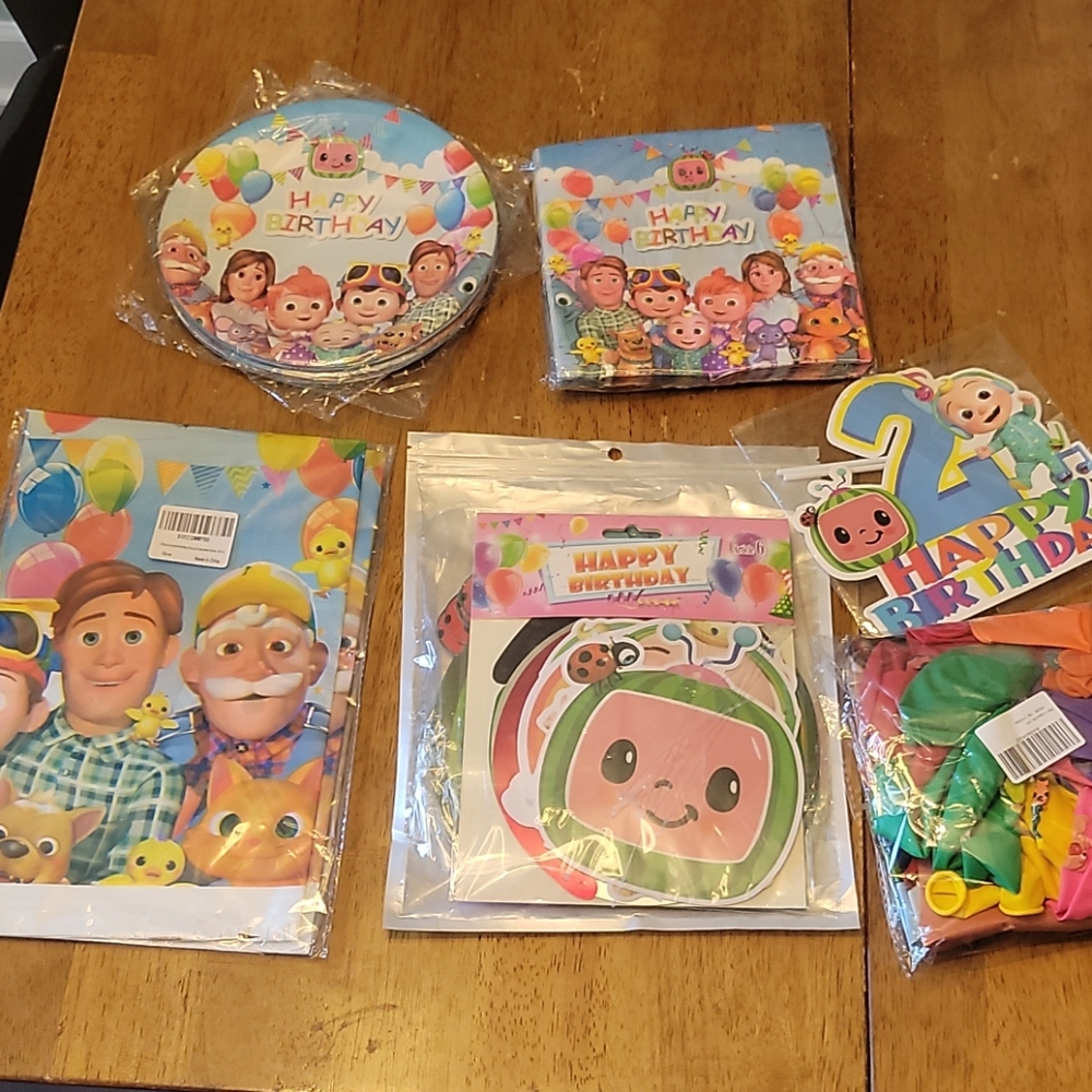 Cocomelon 2nd Birthday supplies